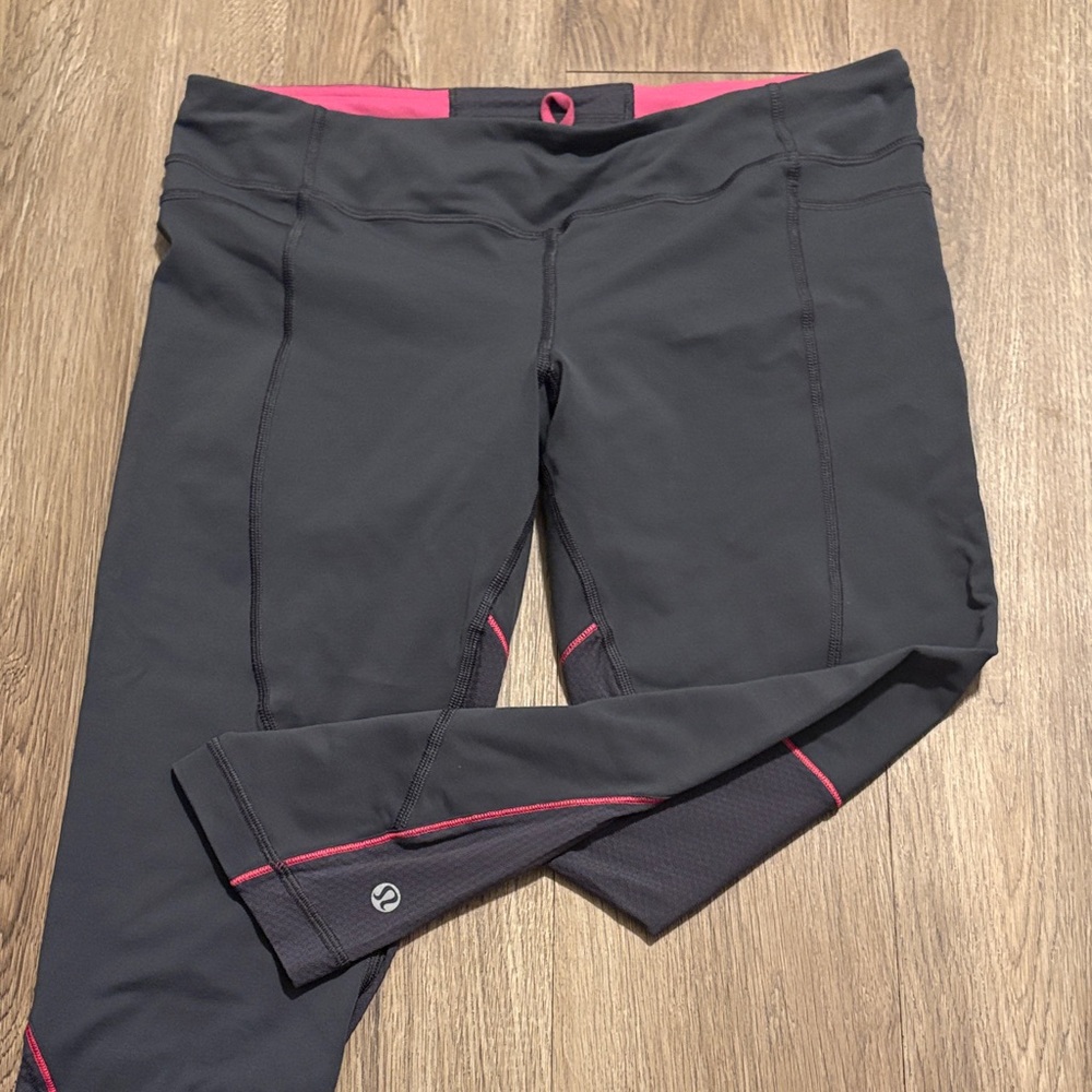 lululemon athletica Gray and Pink Leggings